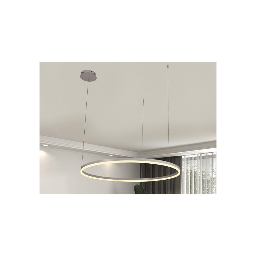LED Stmívatelný lustr na lanku LED/55W/230V 3000-6500K + dálkové ovládání