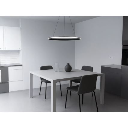 LED Stmívatelný lustr na lanku LED/55W/230V 3000-6500K pr. 60 cm + dálkové ovládání