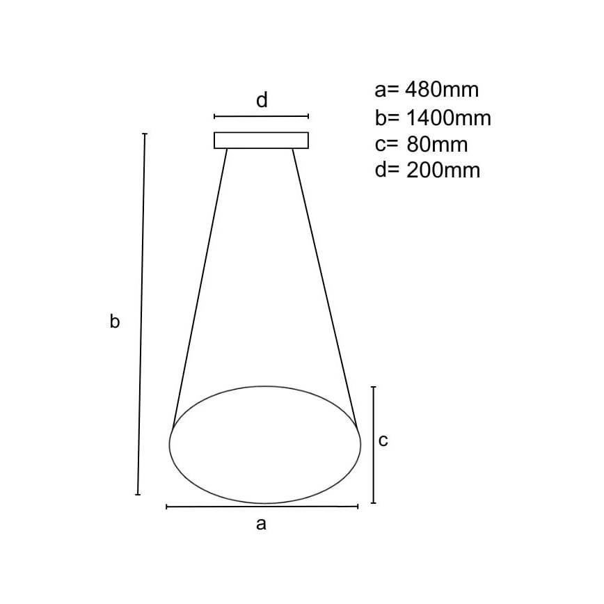 LED Stmívatelný lustr na lanku LED/65W/230V 3000-6500K chrom + dálkové ovládání