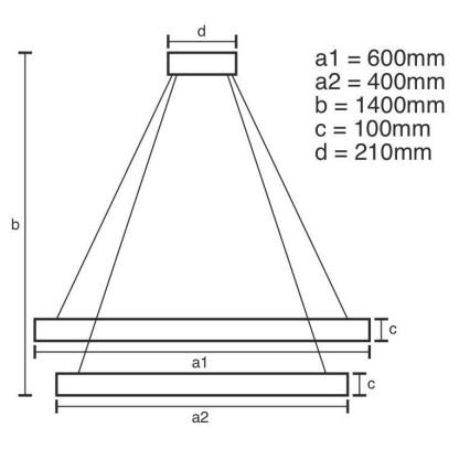 LED Stmívatelný křišťálový lustr na lanku LED/65W/230V 3000-6500K lesklý chrom + dálkové ovládání