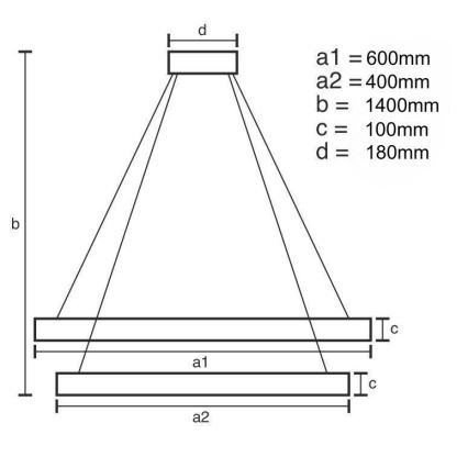 LED Stmívatelný křišťálový lustr na lanku LED/65W/230V 3000-6500K lesklý chrom + dálkové ovládání