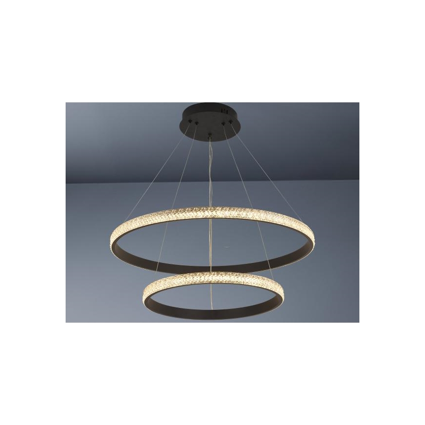 LED Stmívatelný lustr na lanku LED/65W/230V 3000-6500K + dálkové ovládání