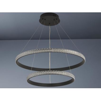 LED Stmívatelný lustr na lanku LED/65W/230V 3000-6500K + dálkové ovládání