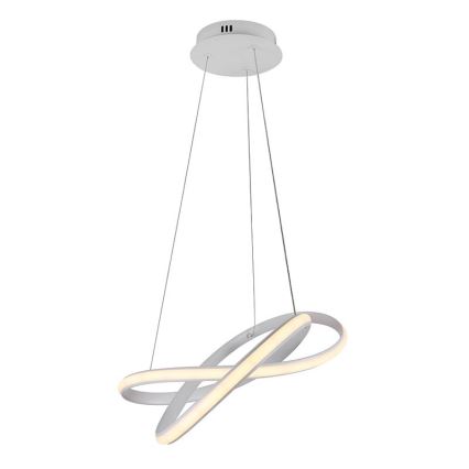 LED Stmívatelný lustr na lanku LED/70W/230V 3000-6500K bílá + dálkové ovládání