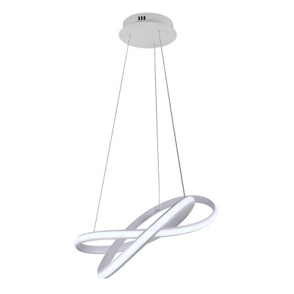 LED Stmívatelný lustr na lanku LED/70W/230V 3000-6500K bílá + dálkové ovládání
