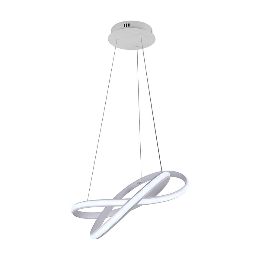 LED Stmívatelný lustr na lanku LED/70W/230V 3000-6500K bílá + dálkové ovládání