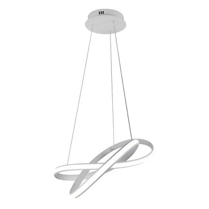 LED Stmívatelný lustr na lanku LED/70W/230V 3000-6500K bílá + dálkové ovládání