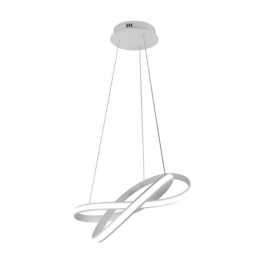 LED Stmívatelný lustr na lanku LED/70W/230V 3000-6500K bílá + dálkové ovládání