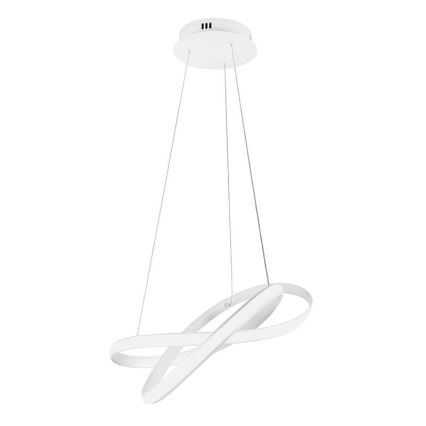LED Stmívatelný lustr na lanku LED/70W/230V 3000-6500K bílá + dálkové ovládání