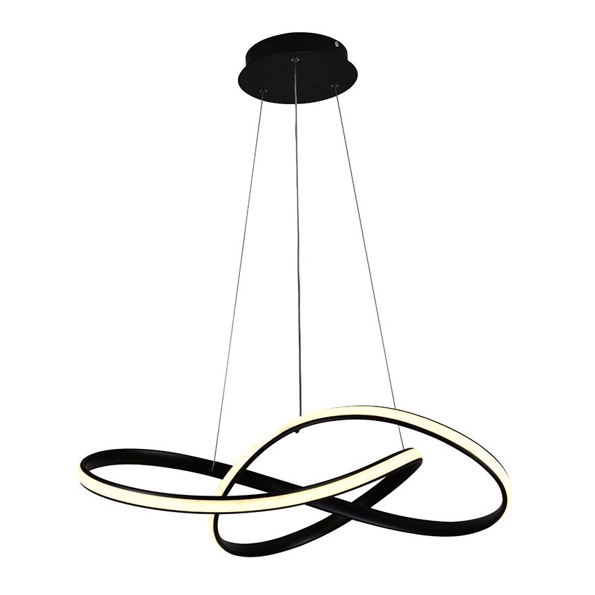 LED Stmívatelný lustr na lanku LED/70W/230V 3000-6500K pr. 55 cm + dálkové ovládání