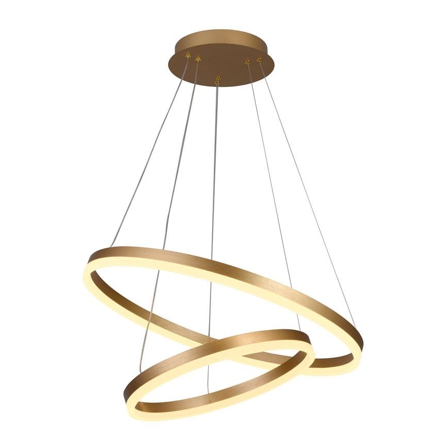 LED Stmívatelný lustr na lanku LED/70W/230V 3000-6500K pr. 60 cm + dálkové ovládání