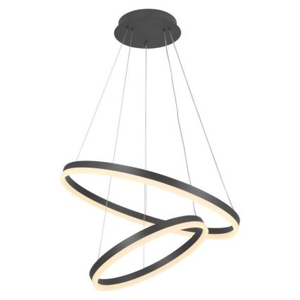 LED Stmívatelný lustr na lanku LED/70W/230V 3000-6500K pr. 60 cm + dálkové ovládání