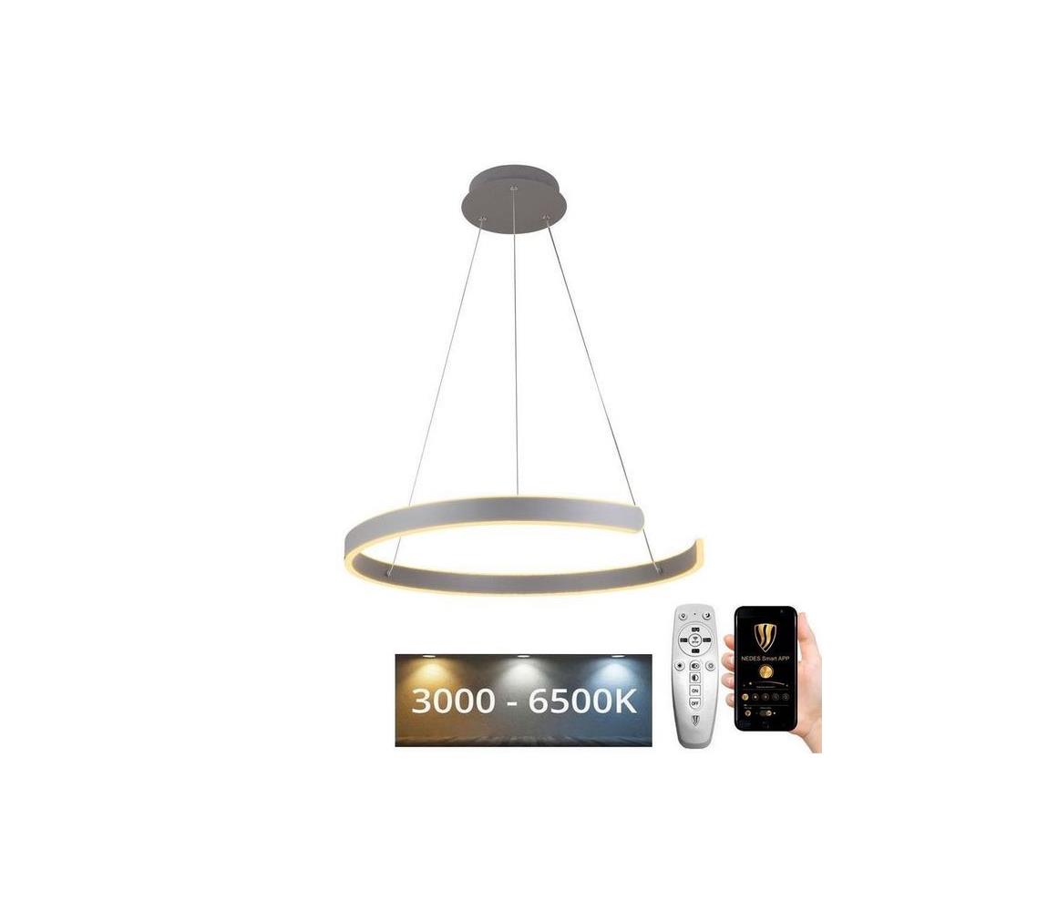 NEDES LED Stmívatelný lustr na lanku LED/70W/230V 3000-6500K + dálkové ovládání ND3478