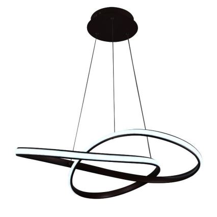 LED Stmívatelný lustr na lanku LED/70W/230V 3000-6500K pr. 60 cm + dálkové ovládání