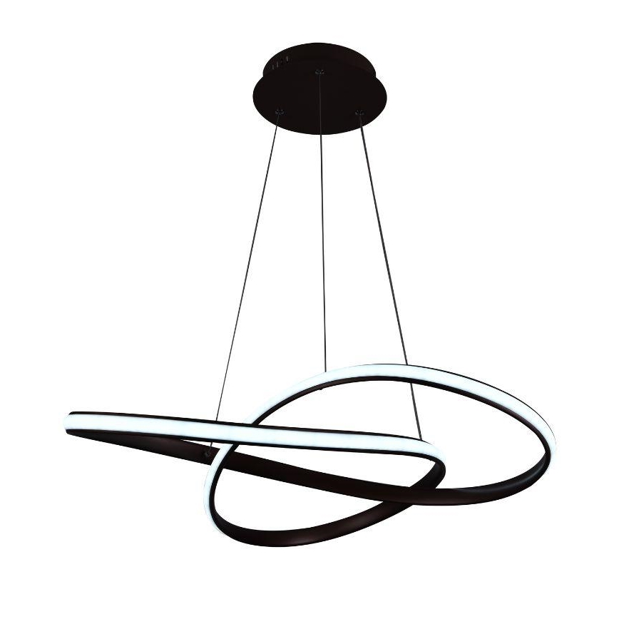 LED Stmívatelný lustr na lanku LED/70W/230V 3000-6500K pr. 60 cm + dálkové ovládání