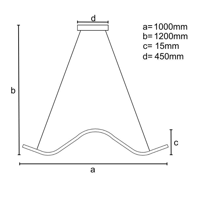 LED Stmívatelný lustr na lanku LED/70W/230V 3000-6500K + dálkové ovládání