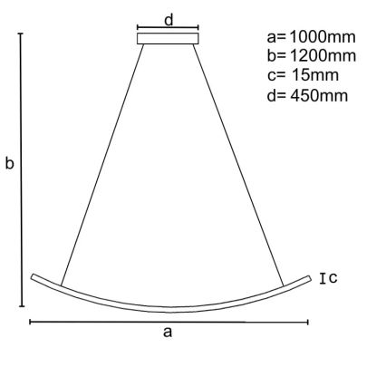 LED Stmívatelný lustr na lanku LED/70W/230V 3000-6500K + dálkové ovládání