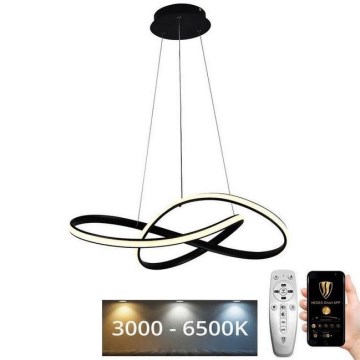 LED Stmívatelný lustr na lanku LED/70W/230V 3000-6500K pr. 55 cm + dálkové ovládání