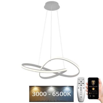LED Stmívatelný lustr na lanku LED/70W/230V 3000-6500K pr. 55 cm + dálkové ovládání