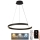 LED Stmívatelný lustr na lanku LED/70W/230V 3000-6500K pr. 60 cm + dálkové ovládání