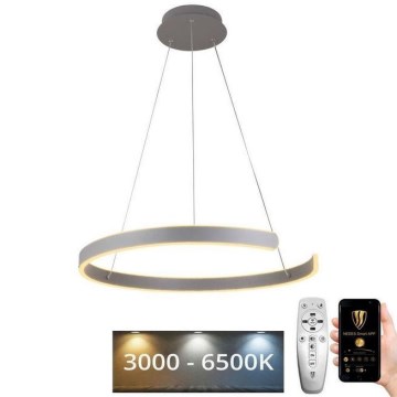 LED Stmívatelný lustr na lanku LED/70W/230V 3000-6500K pr. 60 cm + dálkové ovládání
