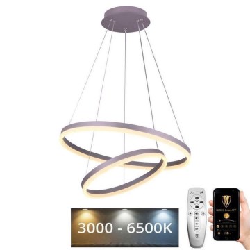 LED Stmívatelný lustr na lanku LED/70W/230V 3000-6500K pr. 60 cm + dálkové ovládání