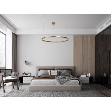 LED Stmívatelný lustr na lanku LED/72W/230V 3000-6500K + dálkové ovládání