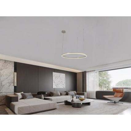 LED Stmívatelný lustr na lanku LED/72W/230V 3000-6500K + dálkové ovládání