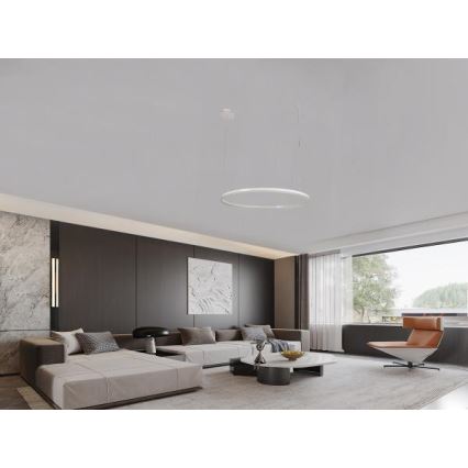 LED Stmívatelný lustr na lanku LED/72W/230V 3000-6500K + dálkové ovládání