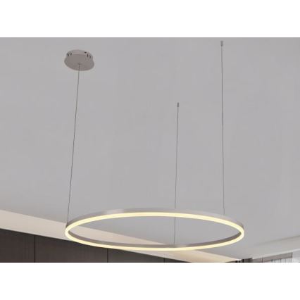 LED Stmívatelný lustr na lanku LED/72W/230V 3000-6500K + dálkové ovládání