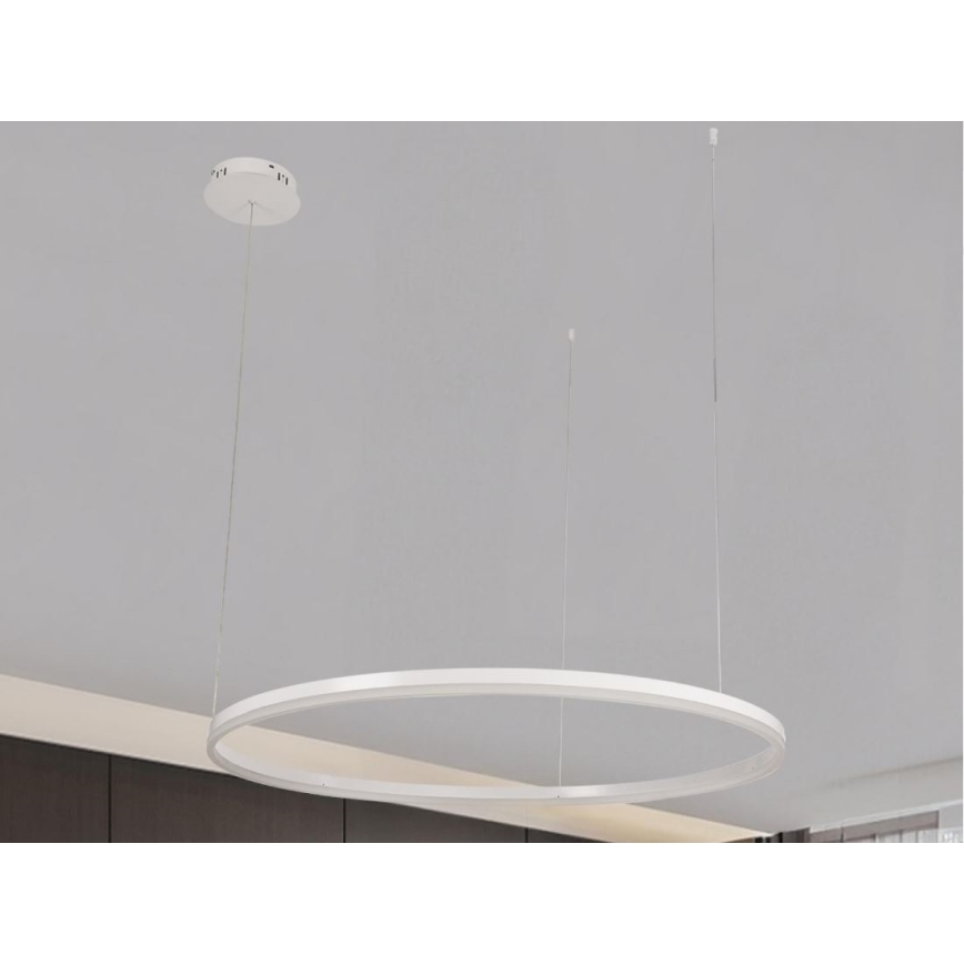 LED Stmívatelný lustr na lanku LED/72W/230V 3000-6500K + dálkové ovládání
