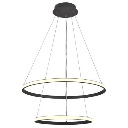LED Stmívatelný lustr na lanku LED/75W/230V 3000-6500K pr. 60 cm + dálkové ovládání