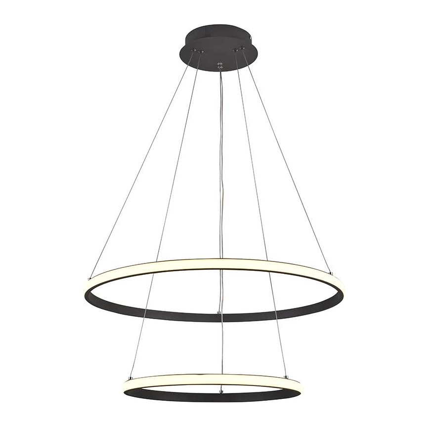 LED Stmívatelný lustr na lanku LED/75W/230V 3000-6500K pr. 60 cm + dálkové ovládání