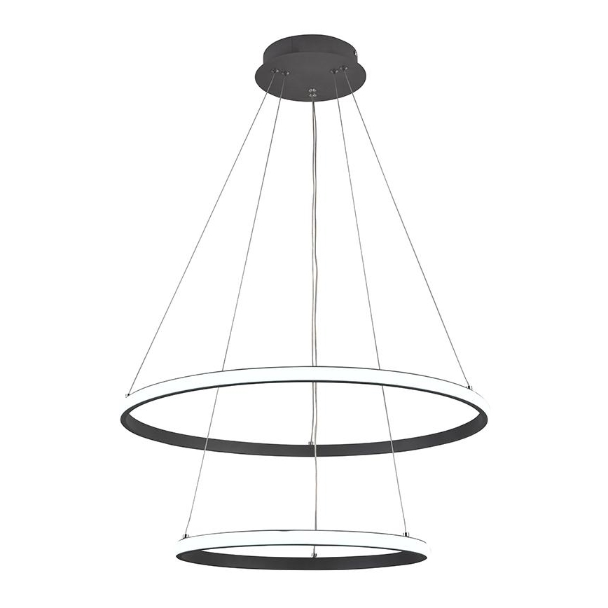 LED Stmívatelný lustr na lanku LED/75W/230V 3000-6500K pr. 60 cm + dálkové ovládání