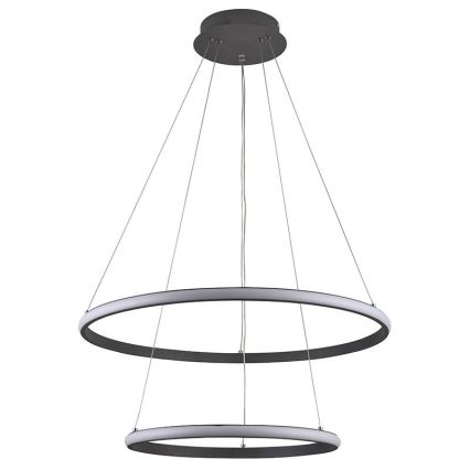 LED Stmívatelný lustr na lanku LED/75W/230V 3000-6500K pr. 60 cm + dálkové ovládání