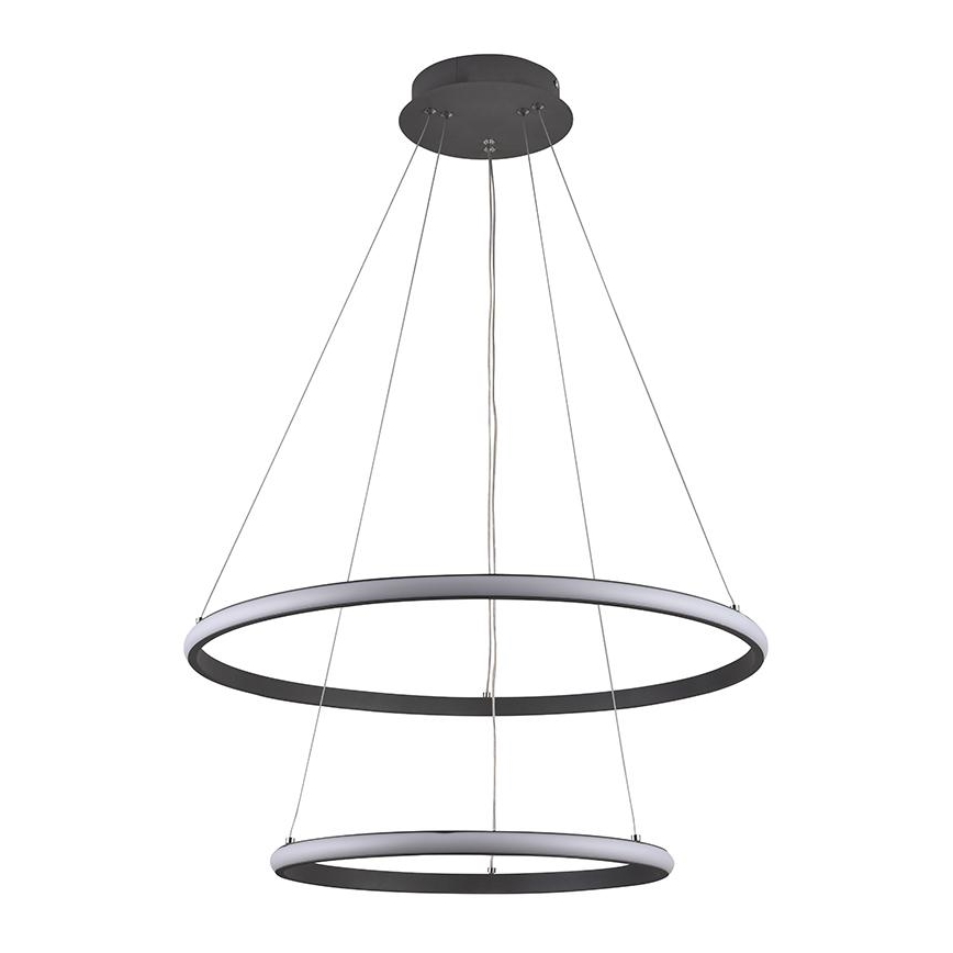 LED Stmívatelný lustr na lanku LED/75W/230V 3000-6500K pr. 60 cm + dálkové ovládání