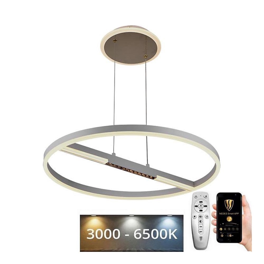 LED Stmívatelný lustr na lanku LED/75W/230V 3000-6500K + dálkové ovládání