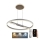 LED Stmívatelný lustr na lanku LED/75W/230V 3000-6500K + dálkové ovládání