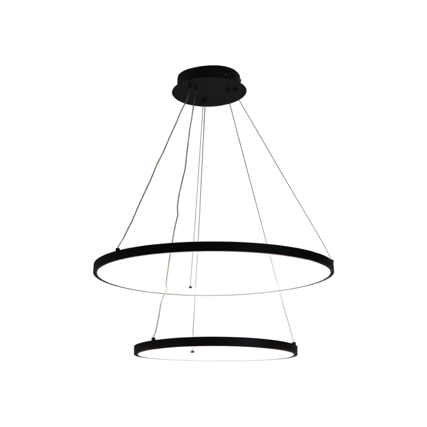 LED Stmívatelný lustr na lanku LED/75W/230V 3000-6500K pr. 60 cm + dálkové ovládání