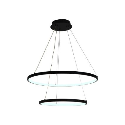 LED Stmívatelný lustr na lanku LED/75W/230V 3000-6500K pr. 60 cm + dálkové ovládání