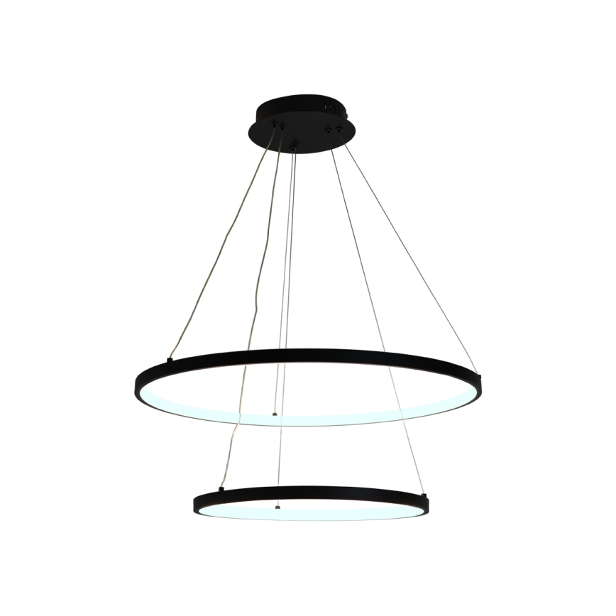 LED Stmívatelný lustr na lanku LED/75W/230V 3000-6500K pr. 60 cm + dálkové ovládání
