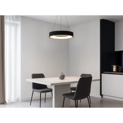 LED Stmívatelný lustr na lanku LED/75W/230V 3000-6500K pr. 49 cm + dálkové ovládání