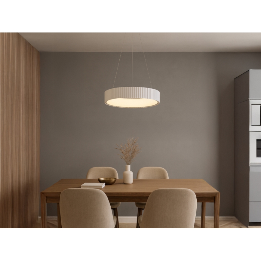LED Stmívatelný lustr na lanku LED/75W/230V 3000-6500K pr. 49 cm + dálkové ovládání