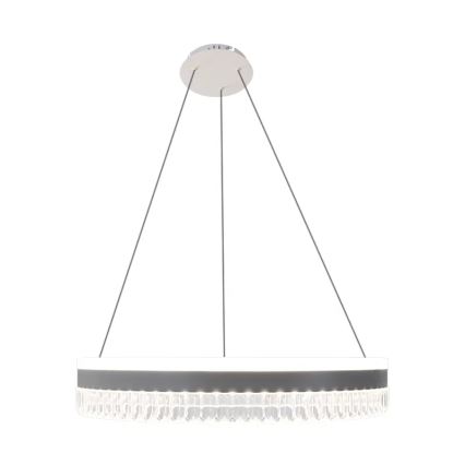LED Stmívatelný křišťálový lustr na lanku LED/80W/230V 3000-6500K bílá + dálkové ovládání