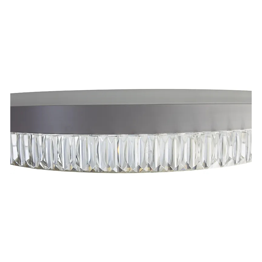 LED Stmívatelný křišťálový lustr na lanku LED/80W/230V 3000-6500K bílá + dálkové ovládání