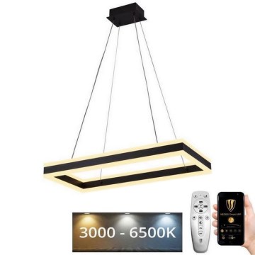 LED Stmívatelný lustr na lanku LED/80W/230V 3000-6500K + dálkové ovládání