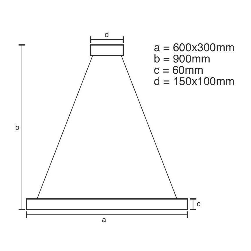 LED Stmívatelný lustr na lanku LED/80W/230V 3000-6500K + dálkové ovládání