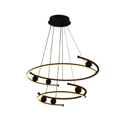 LED Stmívatelný lustr na lanku LED/80W/230V 3000-6500K pr. 60 cm + dálkové ovládání