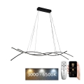 LED Stmívatelný lustr na lanku LED/80W/230V 3000-6500K + dálkové ovládání