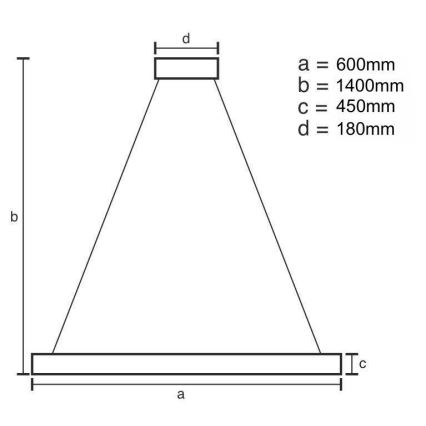 LED Stmívatelný křišťálový lustr na lanku LED/80W/230V 3000-6500K zlatá + dálkové ovládání